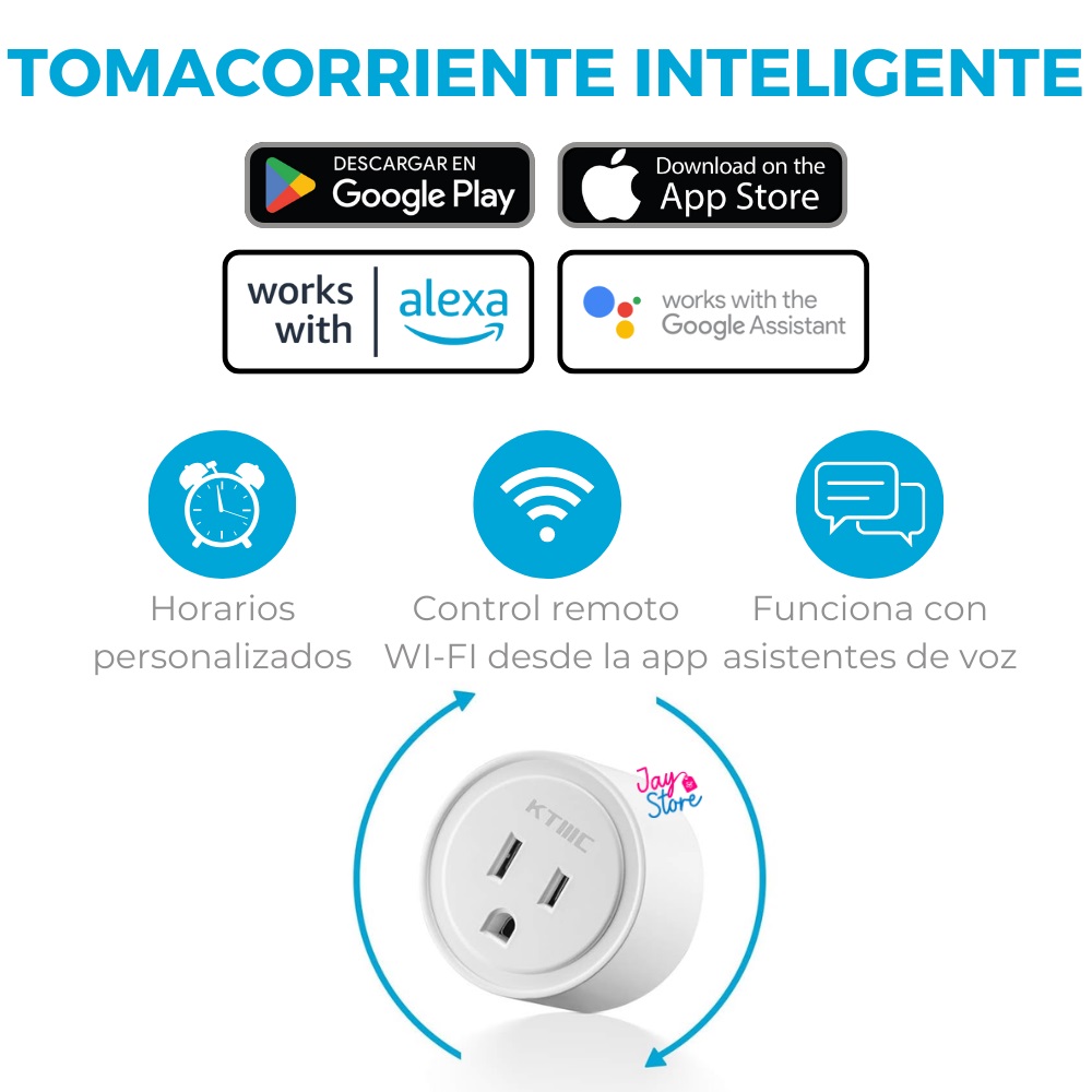 Combo Bombillo Inteligente LED + Tomacorriente Inteligente Alexa Google Asistente